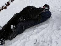 Mark and Chino in the snow